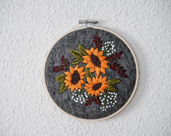 Fall Bouquet Embroidery Pattern