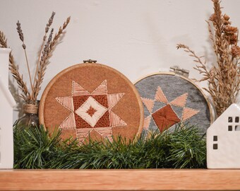 Traditional Quilt Star Embroidery