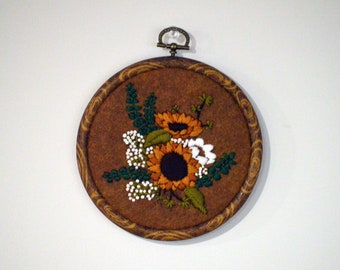 Sunflower Bouquet Embroidery Pattern