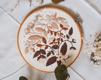 Ombre Florals Embroidery Pattern