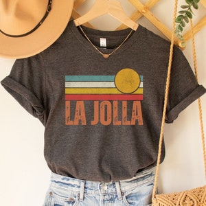 La Jolla Shirt San Diego Shirt Southern California Aesthetic Beach Sunset T-Shirt San Diego Beach Shirt La Jolla California Surfing Clothing
