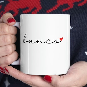 Bunco Mug, Bunco Night, Bunco Game Host Gift, Bunco Gift For Mom Grandma, Bunko Gift, Dice Game, Bunco Party, Game Night, Ladies Night