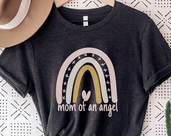 Angel Mom Shirt Mom of an Angel Tee Infant Loss Condolence Gift Miscarriage Gift Pregnancy Loss Baby Memorial Miscarriage Shirt Angel Mama