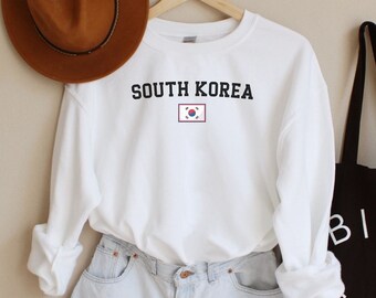 South Korea Sweatshirt, Gift For Korean, South Korean Shirt, Gift For Korean American, Asian Sweater, Seoul Sweatshirt, Korean Gifts