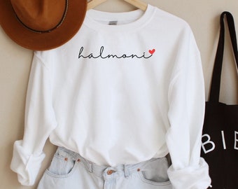 Halmoni Sweatshirt For Korean Grandma, Gift For Halmoni, Korean American Shirt, Halmoni Shirt, South Korea Sweater, Hangul Gift, Korea Shirt