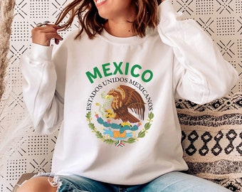 Mexico Crewneck Sweatshirt, Gift For Mexican, Vintage Mexico Shirt, Mexico Gift, Mexican Sweater For Women Men, Latina Hispanic Shirt