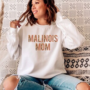 Malinois Mom Crewneck Sweatshirt, Belgian Malinois Shirt, Dog Mom Sweatshirt, Belgian Malinois Gift, Belgian Malinois Sweater For Women