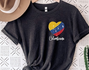 Colombiana Shirt, Colombia Spanish Shirt, Gift For Colombian, Born In Colombia, Colombiana Gift, Colombian Latina Shirt, Colombia Shirt