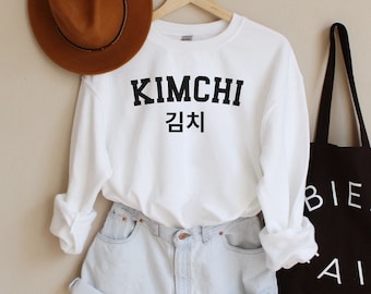 Kimchi Sweatshirt, Korean Shirt, Funny Korean Food Shirt, Korean Food Lover, Gift For Kimchi Lover, South Korean Food, Aesthetic Clothing