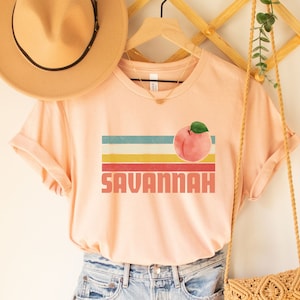 Savannah Trip Shirt, Georgia Peach Shirt, The Peach State, Savannah Girls Weekend, Savannah Bachelorette Tshirts, Savannah Bride Georgia Tee