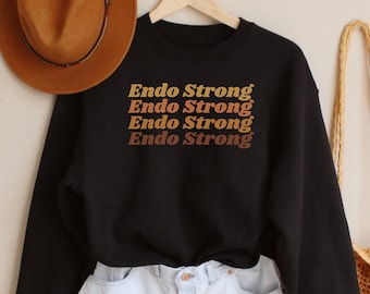 Endometriosis Awareness Sweatshirt, Endo Strong Shirt, Endometriosis Gift, Gynecology, Gynecologist, One In Ten, Endo Warrior, Yellow Ribbon