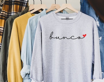 Bunco Crewneck Sweatshirt Bunco Night Shirt Bunco Game Host Gift Bunco Gift Mom Grandma Bunko Dice Game Bunco Party Game Night Ladies Night