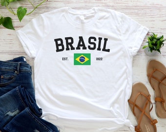 Brasil Shirt, Brazil Shirt For Women Men, Gift For Brazilian, Brasileira T-Shirt, Brazil Souvenir, Rio De Janeiro Trip Tshirt, Brasil Gift