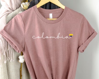 Colombia Shirt, Colombiana Shirt, Colombian Apparel, Gift For Colombian, Latina Tshirts, Colombia Travel Tee, Bogota Trip, Medellin Tee