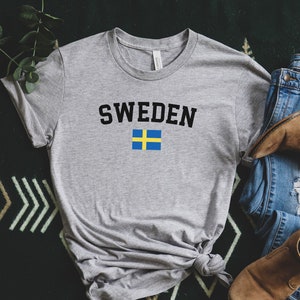 Sweden Shirt, Gift For Swedish American, Swedish Shirt For Women Men, Nordic Clothing, Scandinavia Tees, Stockholm Tshirt, Sverige Shirt
