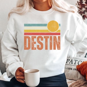 Destin Florida Sweatshirt, Destin Beach Pullover, Florida Beach Shirt, Destin Bachelorette Crewneck, Family Vacation Sweater, Destin FL Gift
