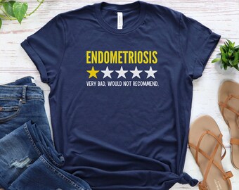 Endometriosis Awareness Shirt, One In Ten, Funny Endometriosis Shirt, Endo Warrior, Endo Shirt, Endo Awareness, Yellow Ribbon, Pcos