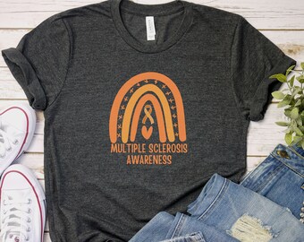 Multiple Sclerosis Shirt, Multiple Sclerosis Gift, Multiple Sclerosis Awareness, MS Shirt For Women Men, MS Awareness Shirts, Made Strong