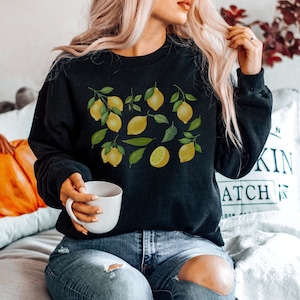 Lemon Sweatshirt Etsy
