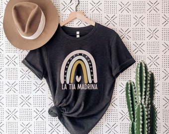 La Tia Madrina Shirt, Gift for Tia, Gift for Madrina, Gift for aunt, Gift for godmother, Godmother Proposal, First Baptism, First Communion