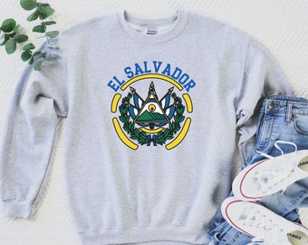 El Salvador Sweatshirt, Salvadorena Shirt, Cipota Shirt, Gift For Salvadorena, San Salvador Crewneck, Salvadoran Clothing, Central America