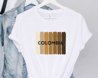 Colombia Shirt, Colombiana Shirt, Colombia Spanish Shirt, Colombia Gift, Colombiana Tee, Colombiana Gift, Latina Shirt, Colombian Shirt