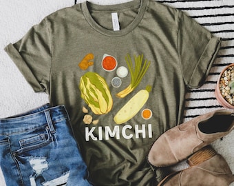 Camisa Kimchi, Camisa Coreana, Camisa Divertida de Comida Coreana, Amante de la Comida Coreana, Regalo Para Amante del Kimchi, Comida Surcoreana, Ropa Estética
