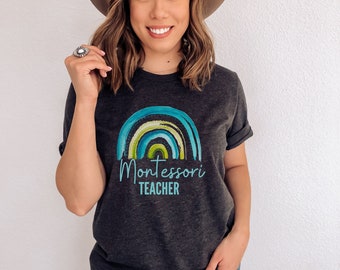 Montessori Teacher Shirt, Montessori Shirt, Montessori Gift, Team Montessori, Educator T-Shirt, Educator Gift, Graphic Teacher T-Shirt