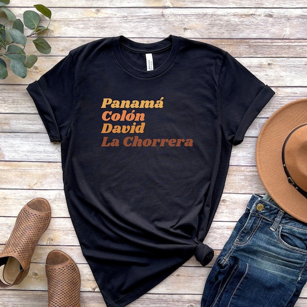 Panama Shirt, Panamena Shirt, Panamanian Shirt, Arranque, Panameña, Panamanian Clothing, Panama Clothing, Latina Tee, Panama Gift