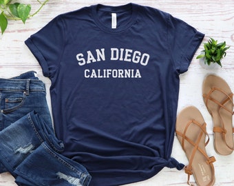 San Diego Shirt - San Diego Gift - Southern California - Surf T-shirt, Beach Tee, San Diego Trip Shirt, California Tee, California Gift