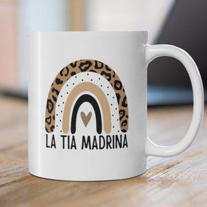 La Tia Madrina Mug, Gift for Tia, Gift for Madrina, Gift for Aunt, Gift for Godmother, Godmother Proposal, First Baptism, First Communion