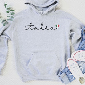 Italia Hooded Sweatshirt, Italia Hoodie, Italy Hoodie, Italy Lover Gift, Italian Hoodie For Women, Italian American Gift, Travel Hoodie