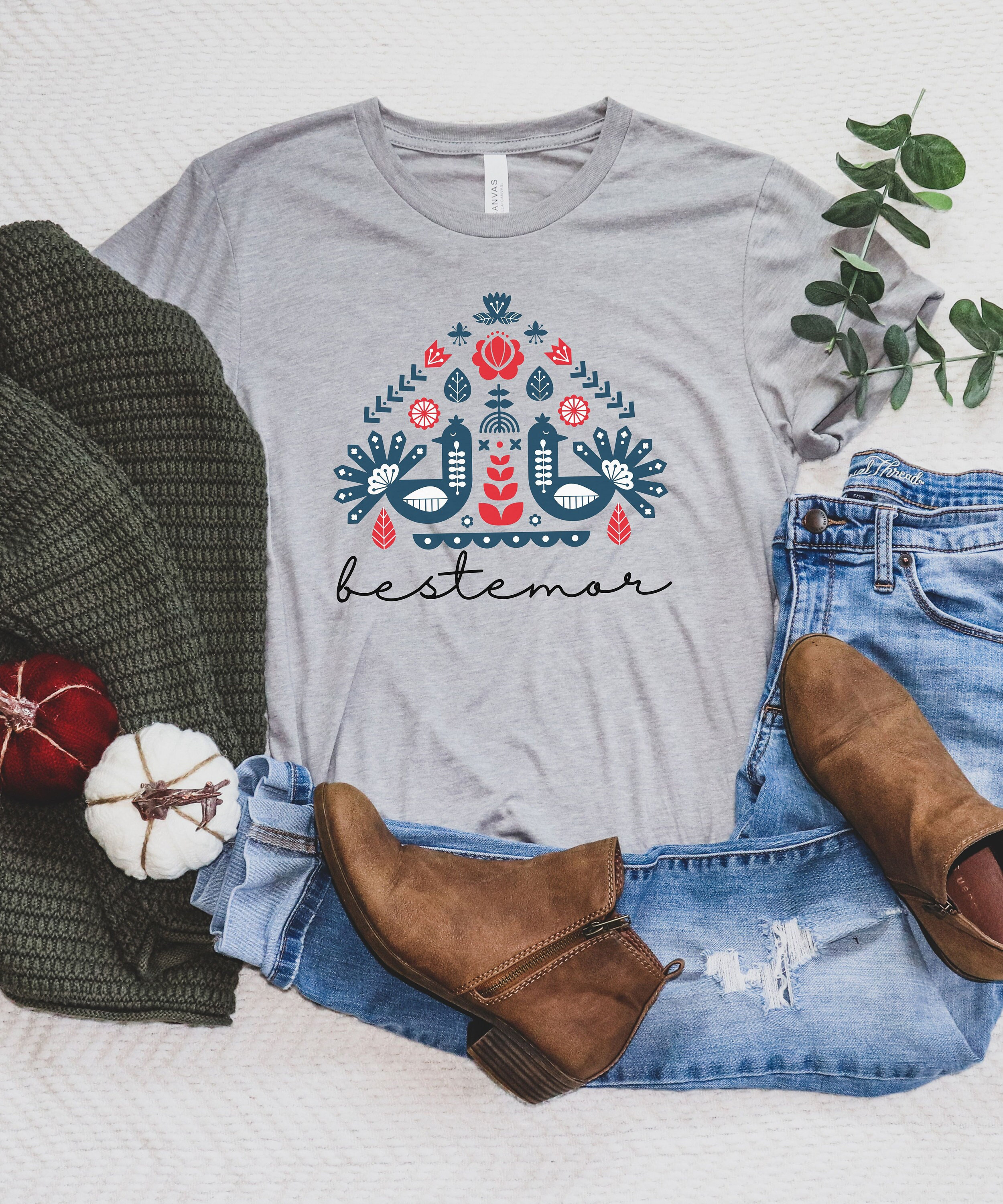 Bestemor Shirt - Etsy, image size:2500x3000