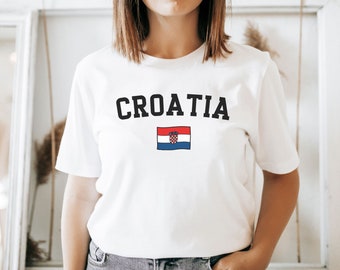 Croatia Shirt, Hrvatska Shirt, Croatian Women's Men's Tees, Zagreb Tshirt, Croatia Souvenir, Gift For Croatian American, Dubrovnik Trip
