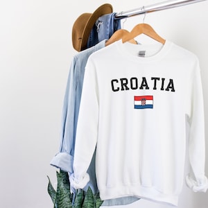 Croatia Sweatshirt, Hrvatska Sweatshirt, Croatian Shirt For Women Men, Zagreb Split Rijeka Shirt, Dubrovnik Vacation, European Country Shirt