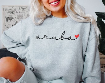 Aruba Sweatshirt, Aruba Family Vacation Shirt, Aruba Girls Trip 2025, Cruise Sweater, Gift For Aruba Lover, Travel Sweatshirt, Beach Shirt