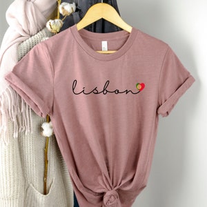 Lisbon Shirt, Lisboa Shirt, Portugal Gift, Portugal Shirt, Moving To Lisbon, Vacation Tshirt, Portuguese Clothing, Portuguesa Gifts