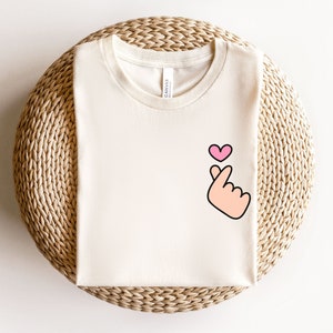 Korean Heart Sign Shirt, Valentines Day Gift For Kdrama Lover, Funny South Korea Shirt, Korean Apparel, K Drama Shirt, Dating Gift