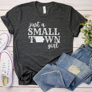 Iowa Shirt For Women, Iowa Gift, Des Moines T-Shirt, Cedar Rapids Tee, State Tshirt, Farm Girl Shirt, Country Gift, Iowa Girl, Iowa Home