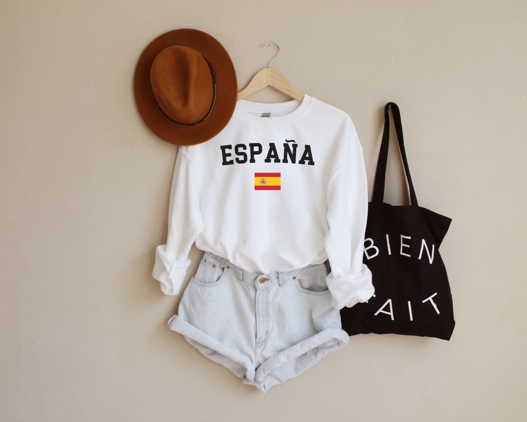 Espana Sweatshirt Spain Sweatshirt Spain Shirt Espana Shirt Etsy