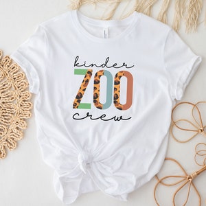 Kinder Zoo Crew Shirt, Zoo Trip Shirts, Field Trip T-Shirt, Safari Tee, Zoology, Kindergarten Shirt, Zoo Keeper Gift, Animal Keeper Tshirts