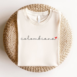 Colombiana Shirt, Colombia Shirt, Gift For Colombiana, Colombian Clothing, Women&#39;s Colombia T-Shirt, Latina Shirt, Latina Apparel