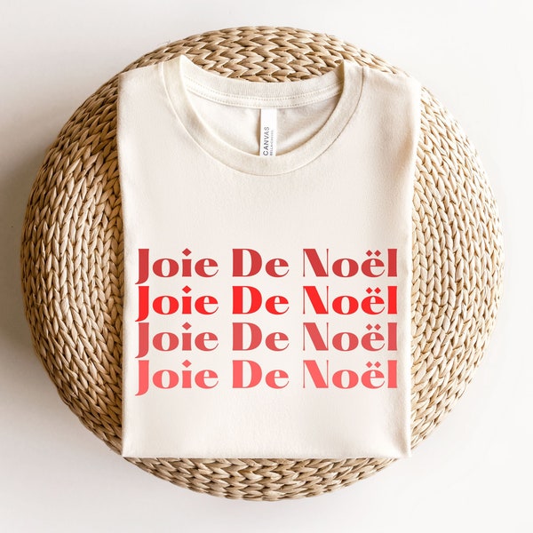 Joie De Noel Shirt, Joyeux Noël Shirt, C'est Noel, French Christmas Tshirt, Francais Christmas, France Paris Gift, Cadeau De Noel Cajun Xmas