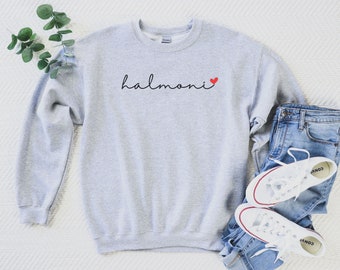 Halmoni Sweatshirt For Korean Grandma, Gift For Halmoni, Korean American Shirt, Halmoni Shirt, South Korea Sweater, Hangul Gift, Korea Shirt