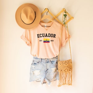 Ecuador Shirt for Ecuatoriana Ecuador Souvenir Ecuadorian Clothing ...