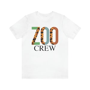 Zoo Crew Unisex T-Shirt Zoo Group Shirts Zoo Keeper Shirt School Field Trip Tees Birthday Party Shirts Zoo Animal Shirts Zoo Keeper Gift