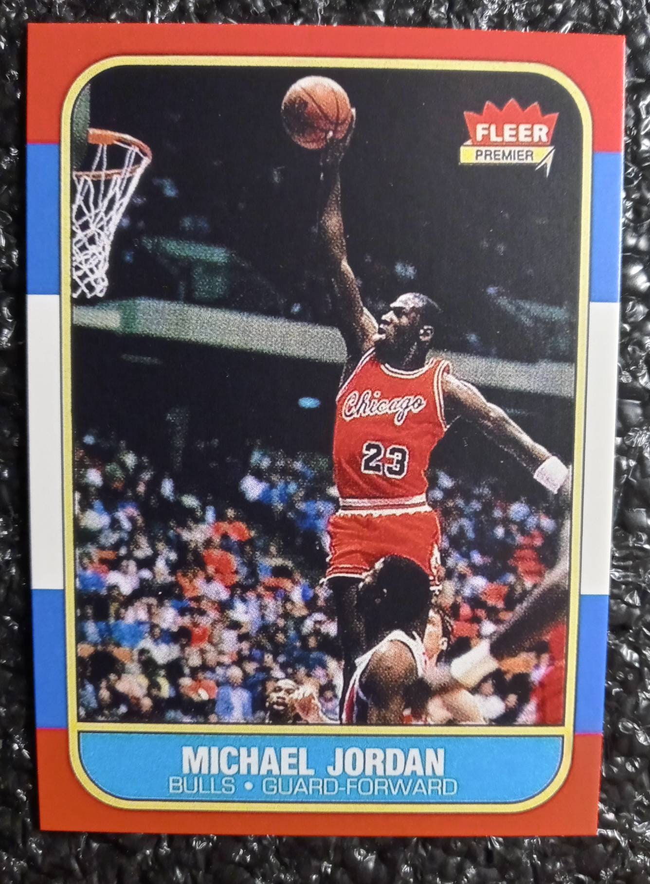 1986 michael jordan fleer rookie card reprint mint etsy