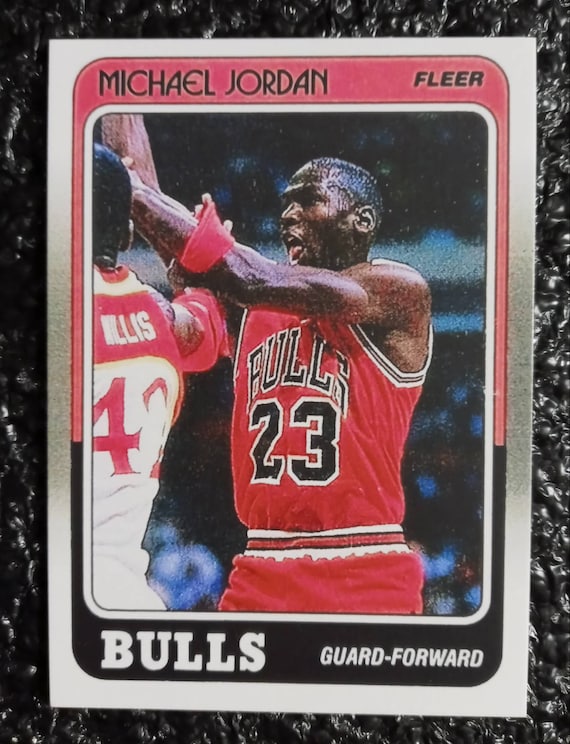 1988 Michael Jordan Fleer Rookie Card. Reprint Mint | Etsy