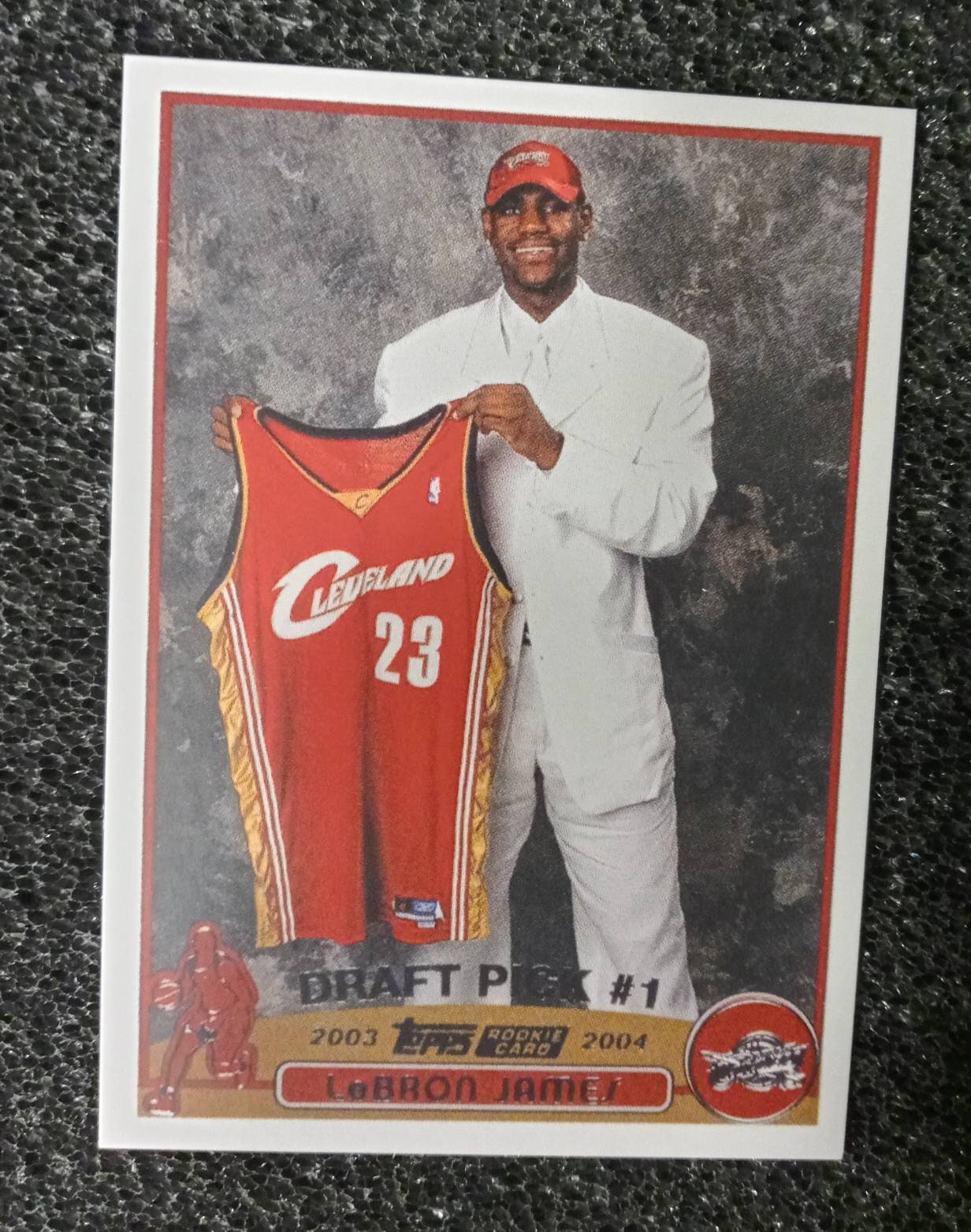 2003 Lebron James Topps Rookie Card. Reprint Mint Condition | Etsy