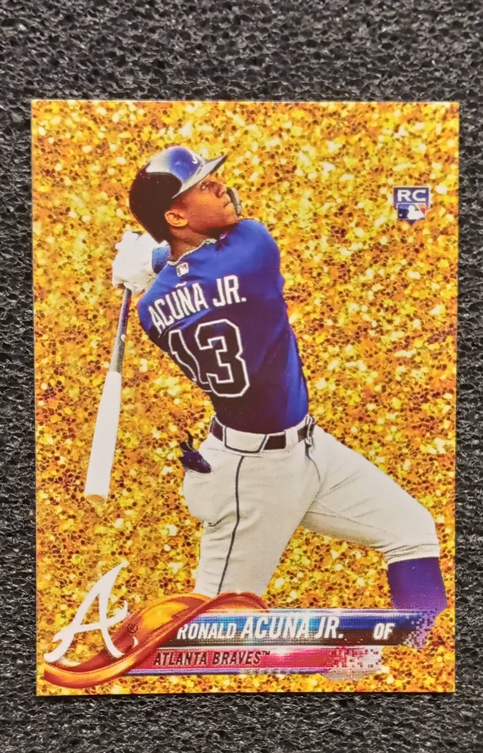 2021 Ronald Acuna Jr Gold Rookie ACEO Card 2018 Topps Style Etsy